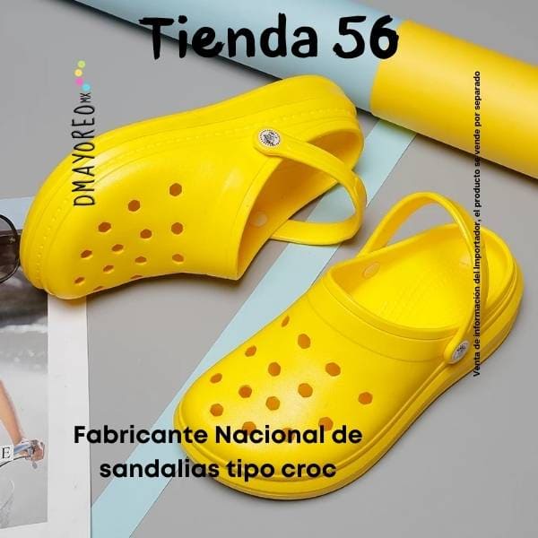 Tienda 56: Fabricante de sandalias tipo crocs por mayoreo 1 fabricante nacional de sandalias tipo croc