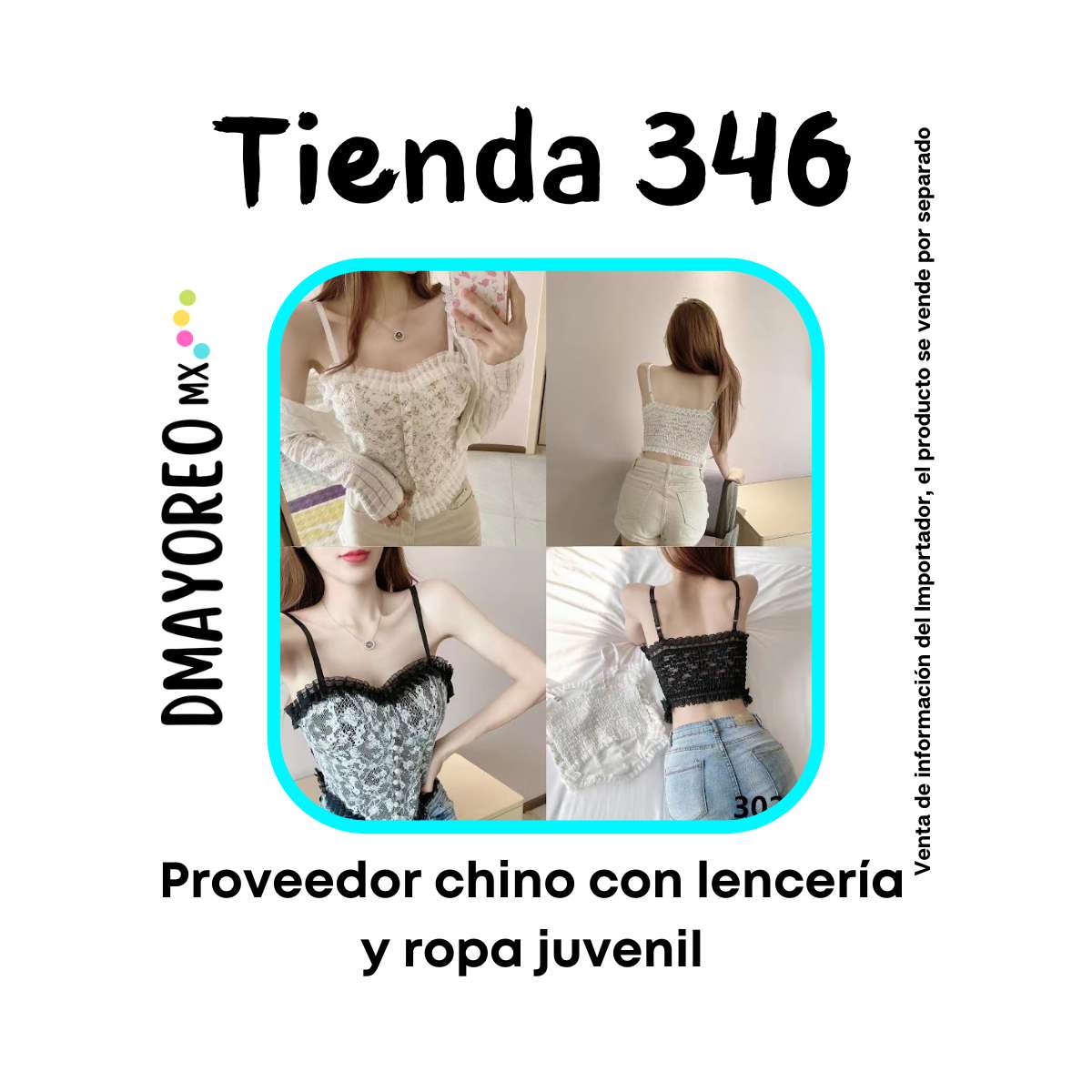 Tienda 346: Importador con venta de ropa interio por mayoreo 1 Tienda 346: Importador con venta de ropa interio por mayoreo