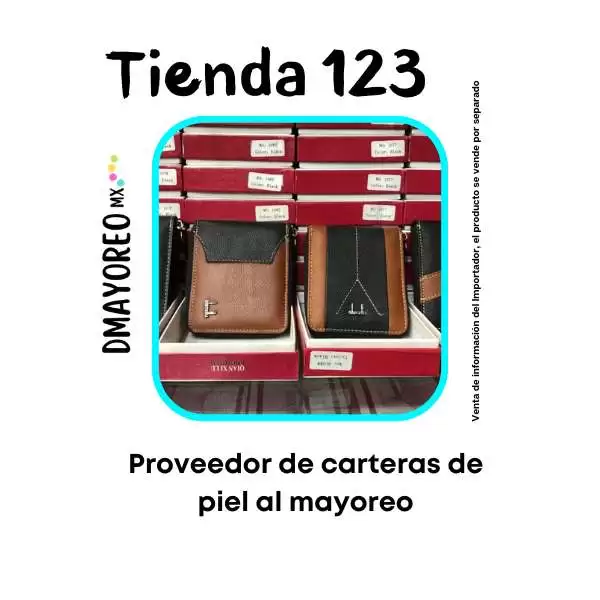 Tienda 123: Importador de carteras de piel por mayoreo 1 carteras de piel por mayoreo