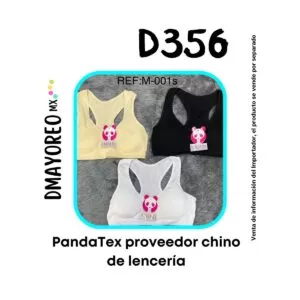 D356: PandaTex proveedor chino de ropa interior 86 PandaTex - Dmayoreomx